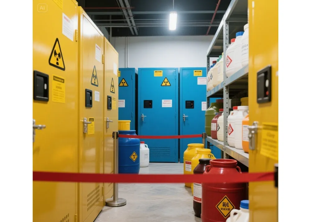 Keamanan Bahan Kimia: Mencegah Bahaya di Tempat Kerja Anda Melalui Praktik Penyimpanan yang Aman