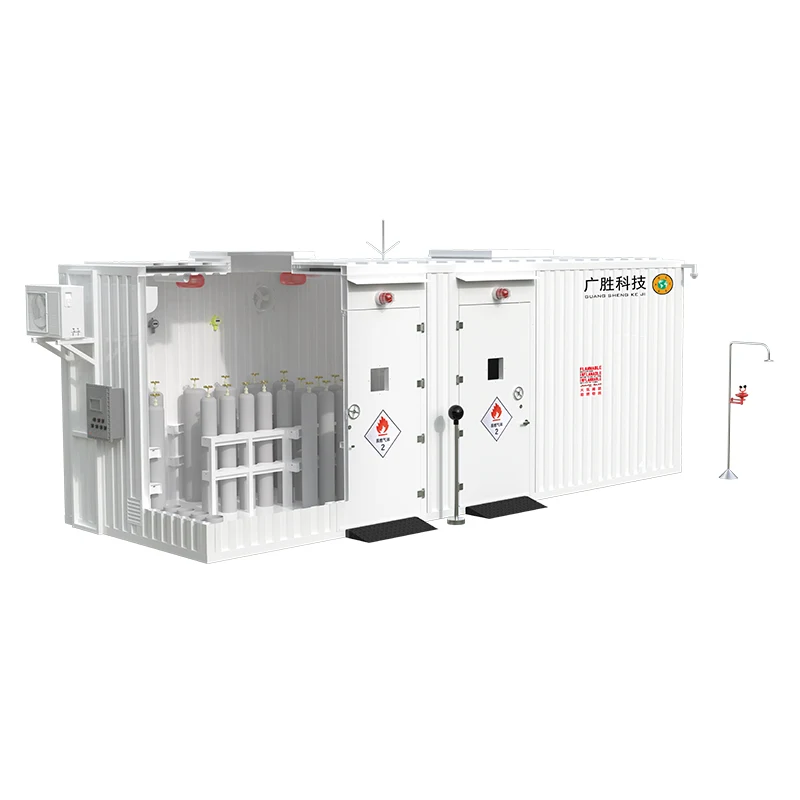 Gudang Kontainer Penyimpanan Silinder Gas Tahan Ledakan